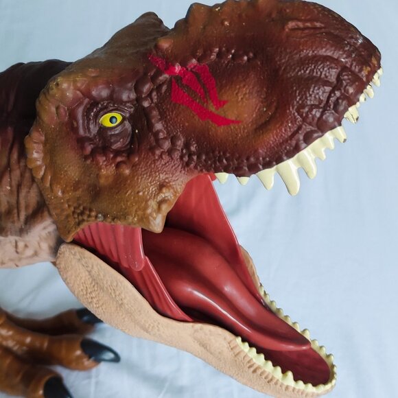 Jurassic World Roarin’ Super Colossal Tyrannosaurus Rex Figure T-Rex Park EUC - Picture 2 of 7